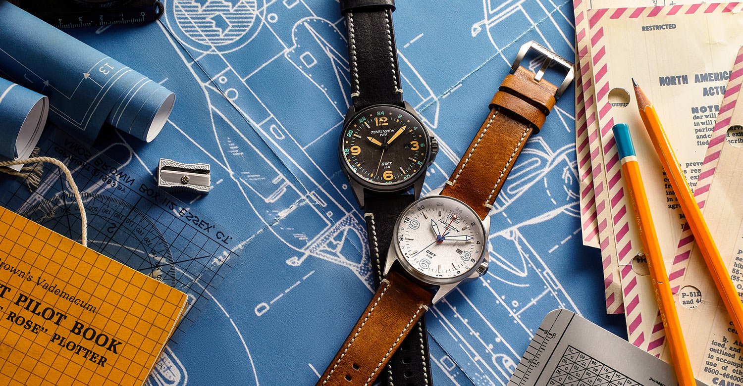 Old-school stylish photography series for Torgoen wrist watches